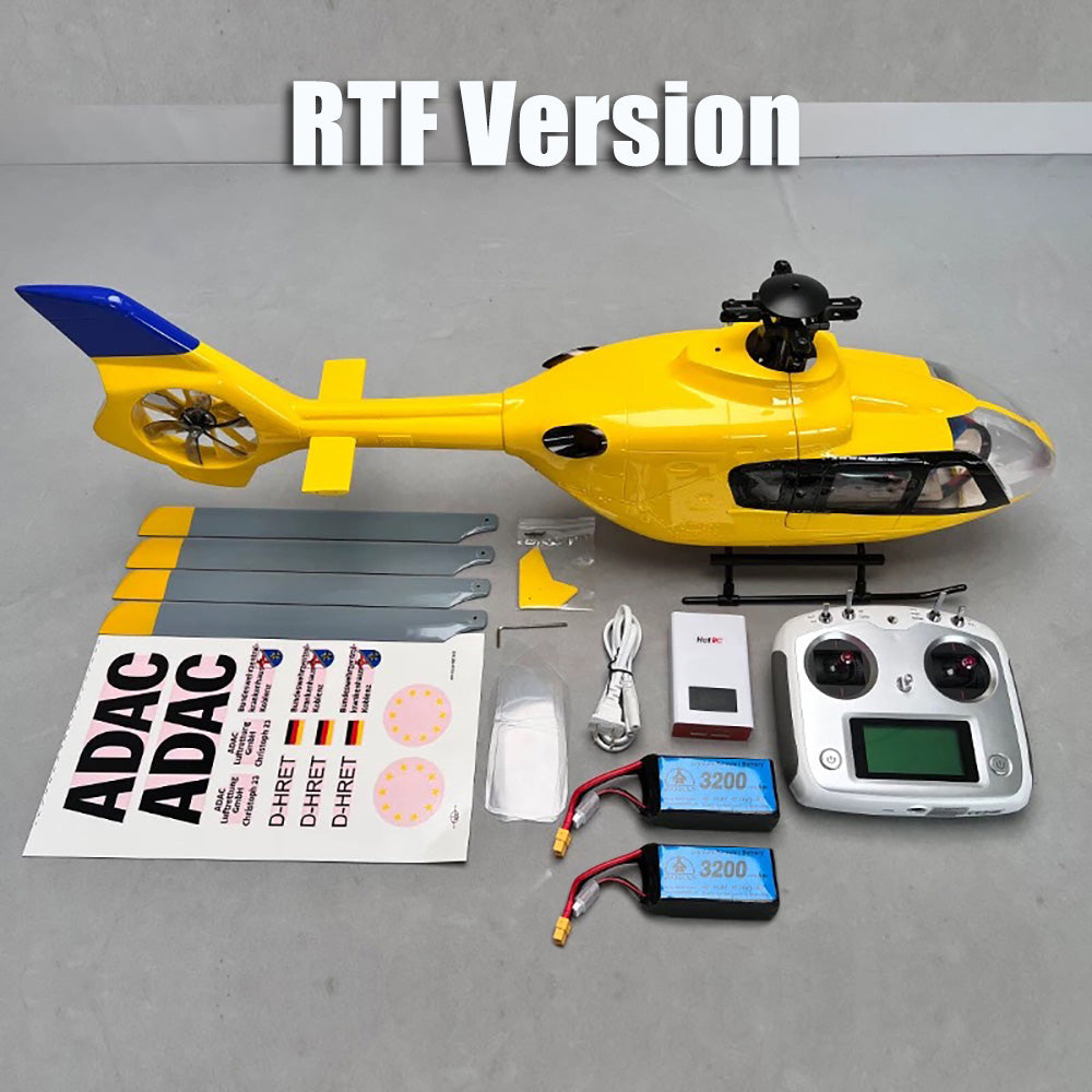 ROBAN EC135 ADAC 450 Class RC Helicopter 4 blades 2.4G 11CH GPS Stabilized Flybarless PNP/RTF With X2 Flight Controller