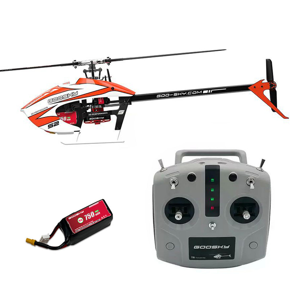GOOSKY S2 Max RC Helicopter 3D 6CH Flybarless Dual Brushless Motor Direct-Drive BNF/RTF Helicopter