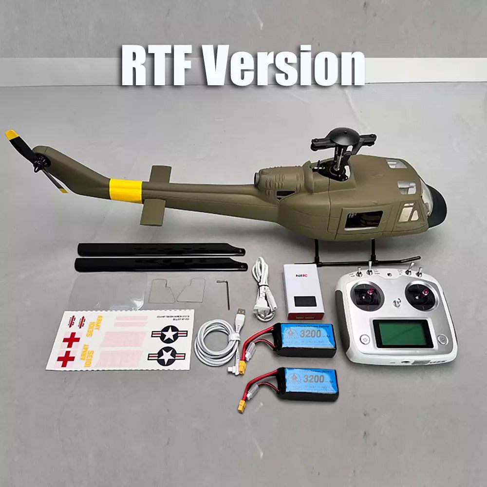 ROBAN UH-1D 450 Class RC Helicopter 2.4G 11CH GPS Stabilized Flybarless PNP/RTF With X1 Flight Controller