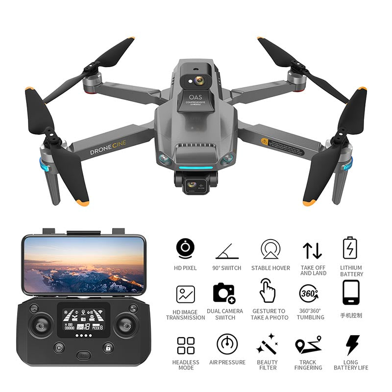 New RC Drone S808 3-axis Gimbal HD Camera 8K GPS 5G Wifi FPV 5KM Aerial Photography Brushless Obstacle Avoidance Quadcopter