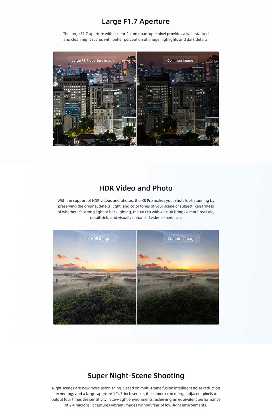 FIMI X8 PRO 4K Drone Profesional GPS 15KM 1/1.3-inch CMOS 3-Axis Gimbal Tri-Directional Obstacle Avoidance RC Quadcopter