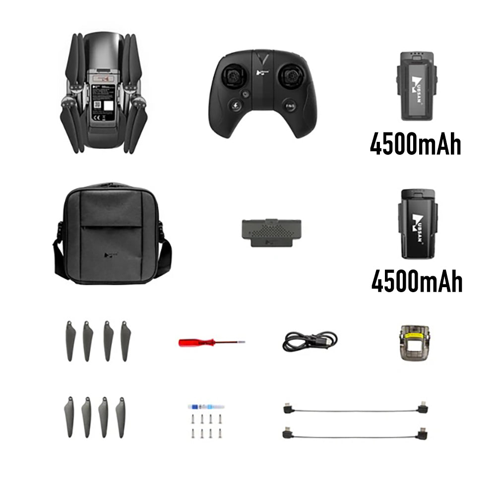 Hubsan BlackHawk 1 4K Drone Obstacle Avoidance Version GPS 9KM FPV Support 4G 3-axis Gimbal 37mins Flight Time Foldable Quadcopter