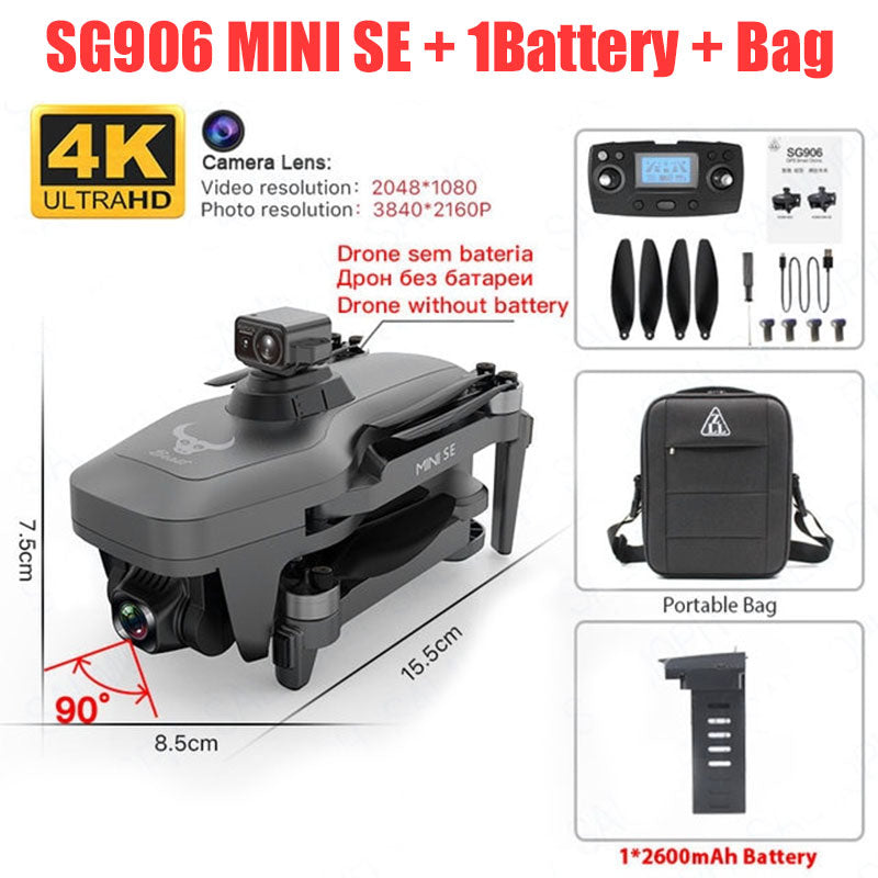 ZLL SG906 MINI SE 4K Drone HD Camera GPS 5G WiFi Brushless 360° Obstacle Avoidance RC Quadcopter