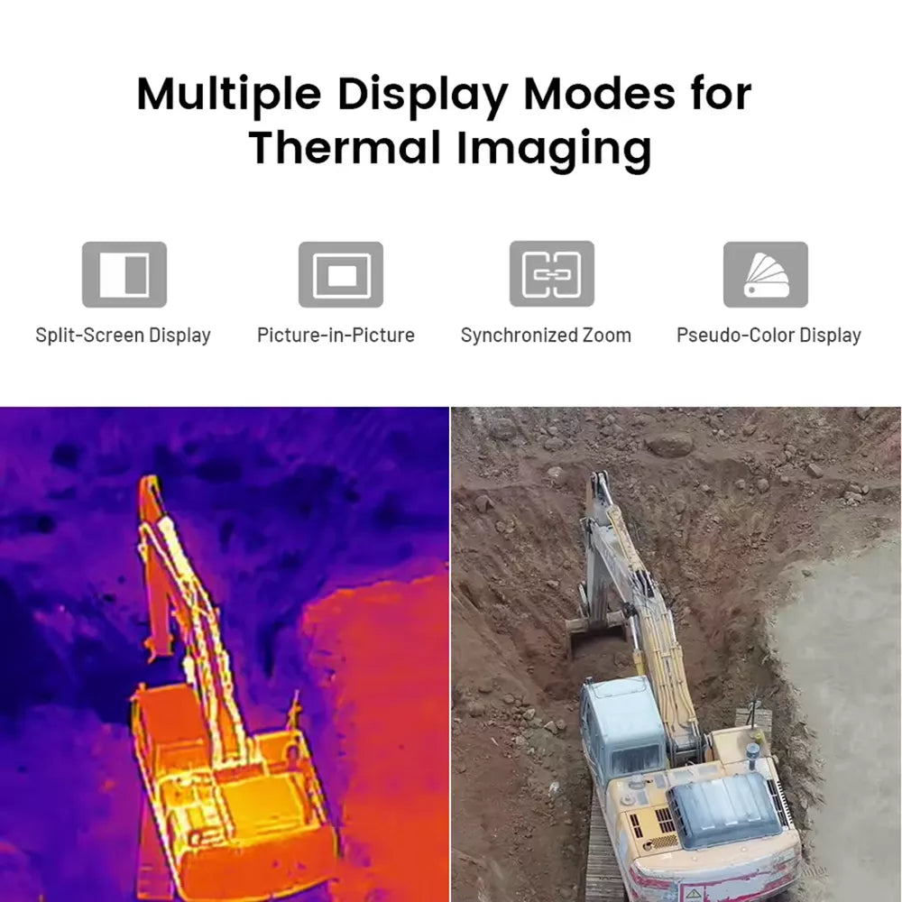 FIMI X8T 4K Drone Lnfrared Thermal Imaging Lens 3-Camera gimbal system RokLink 5.0 20KM Transmission GPS Quadcopter