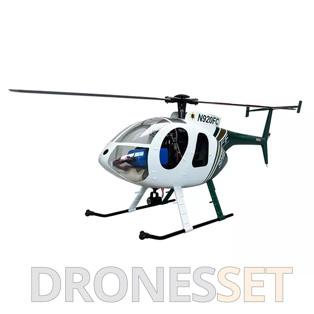 ROBAN 470 Class MD-500E Bird Helicopter GPS X2 Flight Control System LED Lighting System PNP/RTF Version RC Helicopter