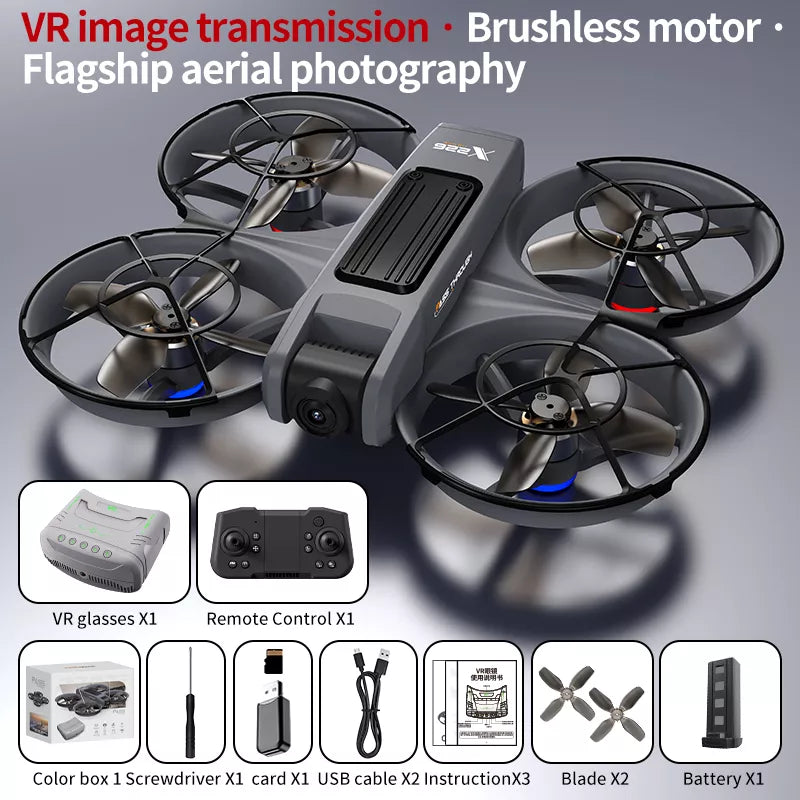 X226 VR Drone Screen Control HD Aerial Photography Dual-Camera Optical Flow Positioning Brushless Quadcopter