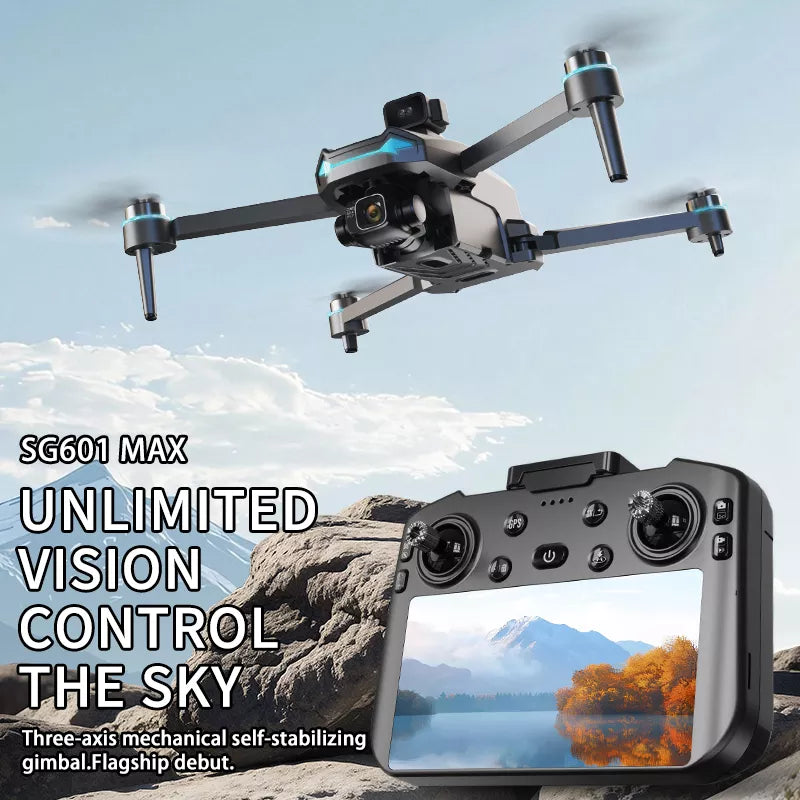 ZLL Beast SG601 MAX 4K Drone 5G WiFi GPS 3-Axis Gimbal 360° Obstacle Avoidance Quadcopter with 5 inch screen remote control