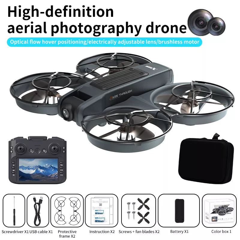 X226 VR Drone Screen Control HD Aerial Photography Dual-Camera Optical Flow Positioning Brushless Quadcopter