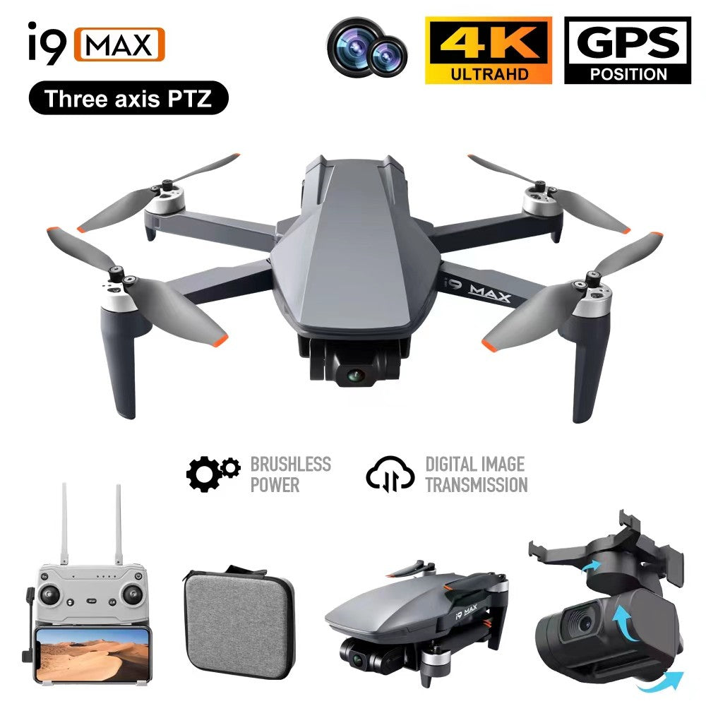 i9 MAX 4K Drone 3-Axis Gimbal HD Camera GPS 5G WIFI 3KM FPV 26Min Fly Professional Brushless RC Quadcopter