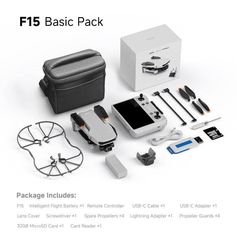 4DRC F15 3-Axis Gimbal 4K Drone HD Camera GPS 5G WIFI Quadcopter 5.5 Inch Touch Screen Remote Control