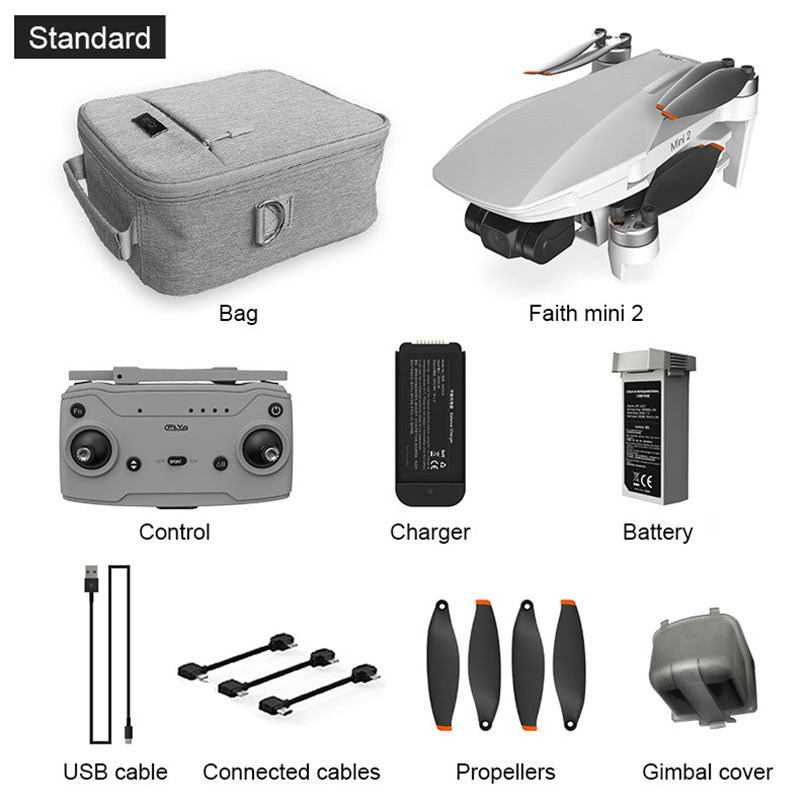 CFLY Faith Mini2 Upgraded version 4K Drone 5KM FPV Profesional 3-Axis Gimbal 240g Foldable Brushless Quadcopte