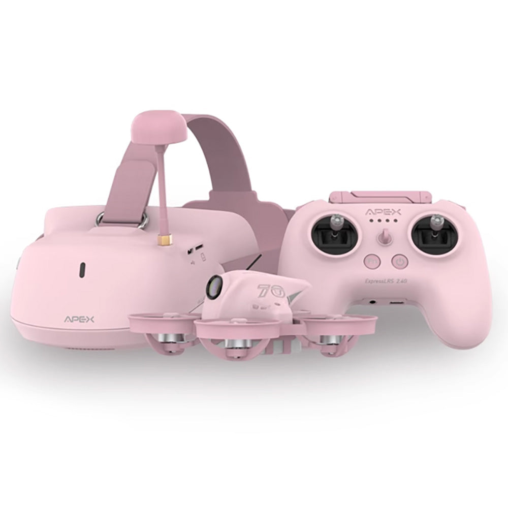 APEX FPV Drone 4.0 Upgraded Head Tracking Mode Mini FPV Racing Drone Set 5.8G Real-Time Image Transmission Super-Wide with Camera FPV Goggles